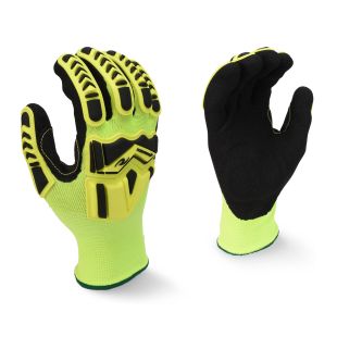 Radians High Visibility Work Glove with TPR and Padded Palm