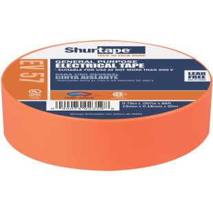 Shurtape 200787 EV 57 General Purpose Grade, UL Listed, Colored Electrical Tape - 3/4