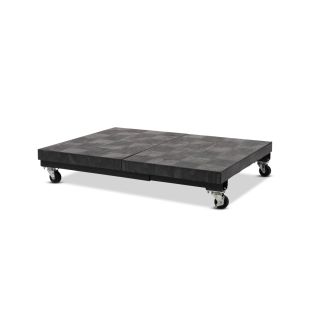 Structural Plastics PT2448 48" x 24" Solid Top Mobile Dunnage Rack
