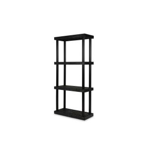 Structural Plastics S3616x4 36" x 16" DuraShelf® Grid Top Shelving 4 Shelf Unit