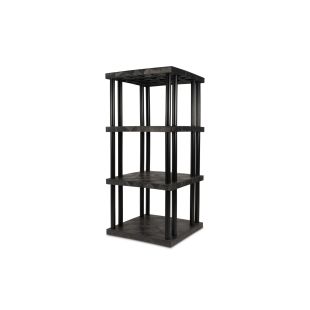 Structural Plastics ST3636x4 36" x 36" DuraShelf® Solid Top Shelving 4 Shelf Unit