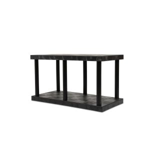 Structural Plastics ST4824B 48" x 24" DuraShelf&reg; Solid Top Shelving 2 Shelf Unit