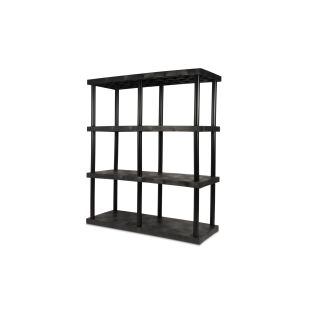 Structural Plastics ST6624x4 66" x 24" DuraShelf® Solid Top Shelving 4 Shelf Unit