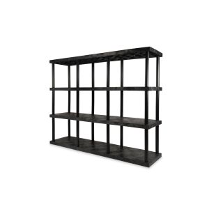 Structural Plastics ST9624x4 96" x 24" DuraShelf® Solid Top Shelving 4 Shelf Unit