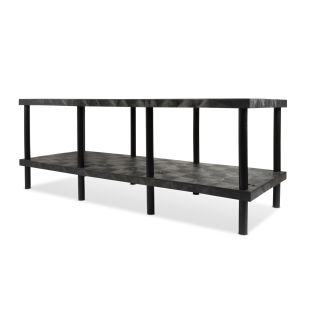 Structural Plastics WT9636 96" x 36" DuraShelf&reg; Raised Solid Top Shelving