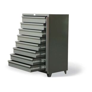 Strong Hold DC-15413 - 42"W x 26"D x 63"H 8 Drawer Shelving Unit with Lock Bar