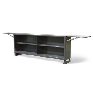 Strong Hold SU-15415 - 174"W x 18"D x 44"H Extra Wide Shelving Unit with 2 Fold-Up Panels