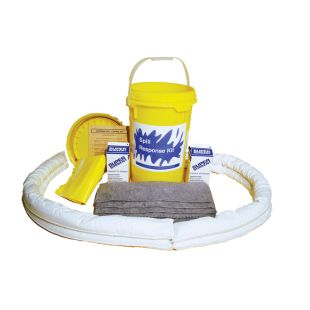 Wyk 1505 Universal Chemical / Hazmat 6-1/2 Gallon Screw Top Pail Spill Kit