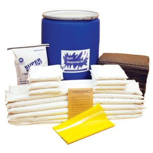 Wyk 1555 Universal Chemical / Hazmat 55 Gallon Resealable Drum Spill Kit