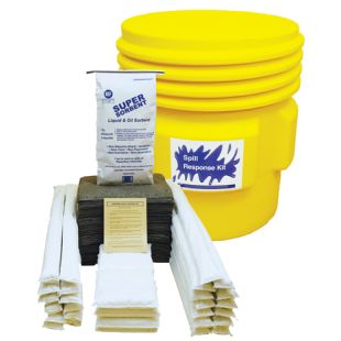 Wyk 1565 Universal Chemical / Hazmat 65 Gallon Overpack Drum Spill Kit