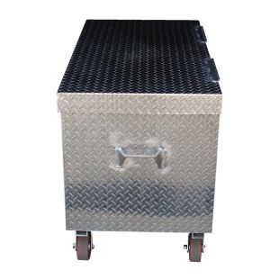 Vestil Aluminum Treadplate Portable Tool Boxes with Casters