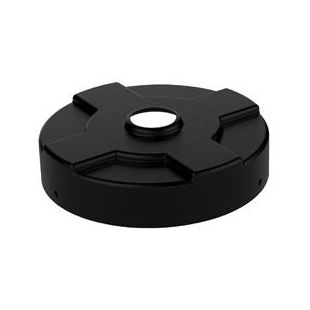 Vestil DC-P-55-CAN-BK Polyethylene Recycling Lid for 55 Gallon Drums