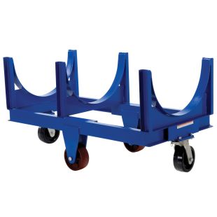 Vestil DCC-2860-10 Steel Heavy-Duty Cradle Cart with Phenolic Casters and 10,000 lbs Capacity