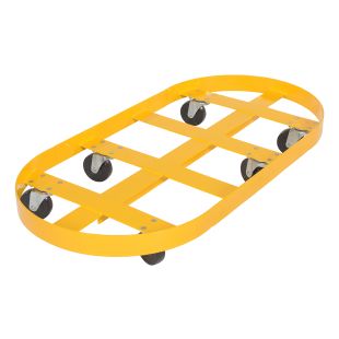 Vestil DRUM-X2-55-HR 55 Gallons Double Drum Dolly with Hard Rubber Casters - 2000 lbs Capacity