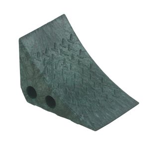 Vestil PWC-G Green Recycled Plastic Wheel Chock - 7-1/2" x 7-1/2" x 10-1/4"