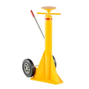 Vestil SP-TOP Spin Top Style Trailer Stabilizing Jack with 39-1/2" to 51" Height Range and 100,000 lbs Static Capacity