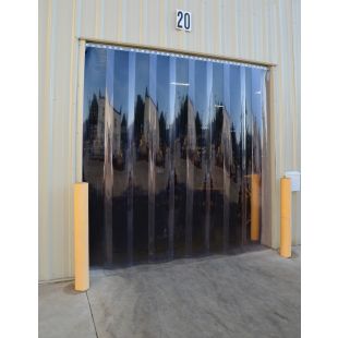 Vestil Header Mounted Standard Overlap Vinyl Strip Doors