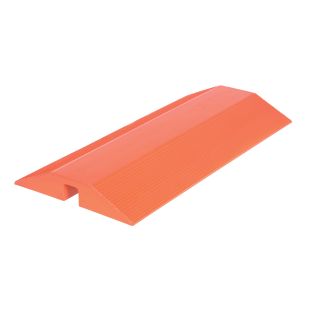 Vestil URTH-48 23-1/4"W x 47-1/2"L Urethane Hose and Cable Crossover with 3"W x 3"H Cable Opening
