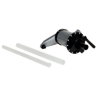 Vestil VLDP Polypropylene Lever Action Style Drum Pump with 2" Bung - 10 oz. per Stroke