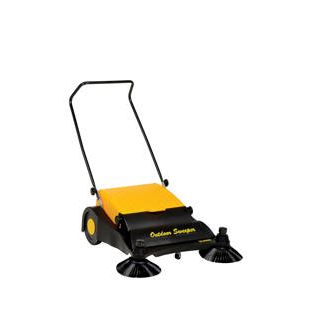 Vestil JAN-LG Gear Driven 32-1/2"W Manual Push Sweeper with 9 Gallon Capacity