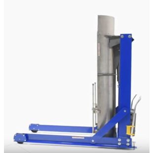 Vestil Portable Hydraulic Drum Dumpers with Stainless Steel Chute