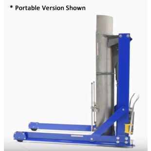 Vestil Stationary Hydraulic Drum Dumpers with Stainless Steel Chute