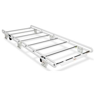 Weather Guard 210-3-WG Steel Safari Van Rack for Full Size Vans - up to 4' Wide Loads - Brite White ARMOR TUF&reg; Powder Coat
