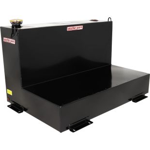 Weather Guard 352-5-02 - L-Shape Transfer Tank - Steel - 75 Gallons - Black