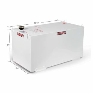 Weather Guard 358-3-02 - Rectangle Transfer Tank - Steel - 110 Gallons - White