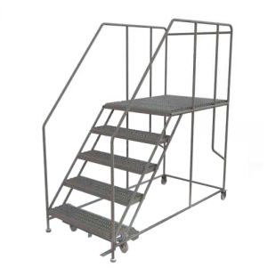 Tri-Arc 36"W All-Welded Steel Work Platform with Handrails