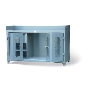 Strong Hold Workbench with Clear View Bi-Fold Doors