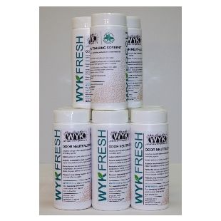 WYK 2601W-WYK 7.5 lbs Wyk Fresh Wintergreen Scented Odor Absorbing Sorbent - 12 Shaker Jars