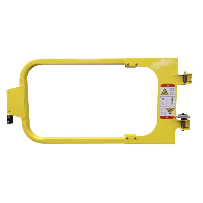 PS Industries EdgeHalt&reg; Ladder Safety Gates - Powder Coated Steel - Safety Yellow