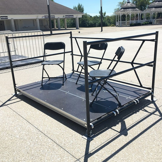 Granite 85482-GI VIP Party Pod with Open Front for Event Social Distancing Granite 85482-GI VIP Party Pod with Open Front for Event Social Distancing